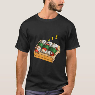 Niedlich Sleepy Sushi Kawaii Funny Japanese Sushi  T-Shirt