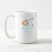 Niedlich Sleepy Teddy Bear Balloons Boy Baby Dusch Kaffeetasse (Links)