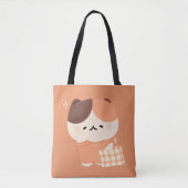 Niedlich Sleepy Tortie Cat Tasche (Vorderseite)