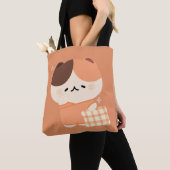 Niedlich Sleepy Tortie Cat Tasche (Von Nahem)