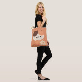 Niedlich Sleepy Tortie Cat Tasche (Am Model)