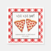 Niedlich Slice Slice Baby Pizza Party Napkins Serviette (Vorderseite)