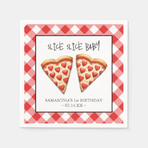 Niedlich Slice Slice Baby Pizza Party Napkins Serviette