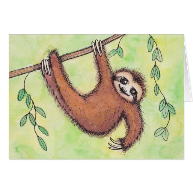 Niedlich Sloth (Vorderseite (Horizontal))