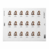 Niedlich Sloth Adressaufkleber (Vorne)