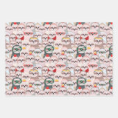 Niedlich Sloth Animal Cartoon Funny Animal Geschenkpapier Set (Vorderseite)