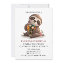 Niedlich Sloth Birthday