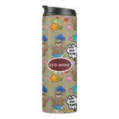 Niedlich Sloth Brown Muster lustig nur tun, es Zit Thermosbecher (Nach rechts gedreht)