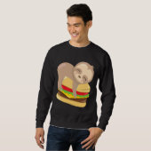 Niedlich Sloth Burger Sweatshirt (Vorne ganz)