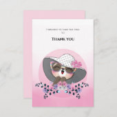 Niedlich Sloth Dankeschön-Karte Dankeskarte (Vorne/Hinten)