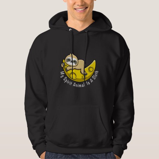 Niedlich Sloth Dreaming Hoodie (Vorderseite)