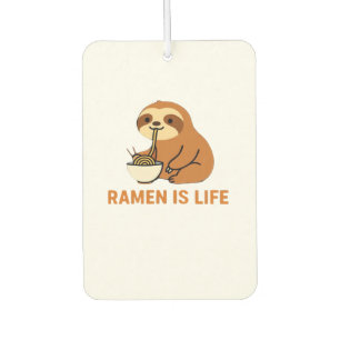 Niedlich Sloth Eating Ramen � Funny Noodle Lover D Autolufterfrischer