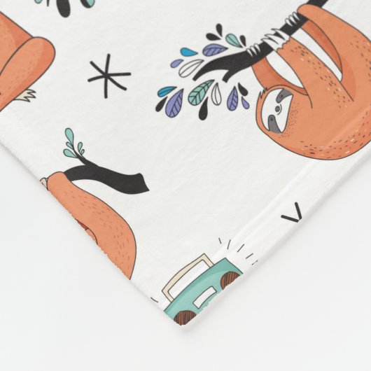Niedlich Sloth Fleecedecke (Ecke)