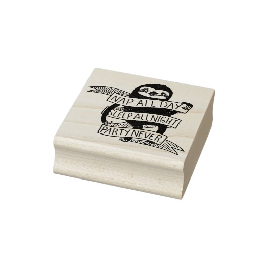 Niedlich Sloth Gummistempel (Stempel)