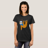 Niedlich Sloth Hanukkah Lazy Sloths Lover Juwish F T-Shirt (Vorne ganz)