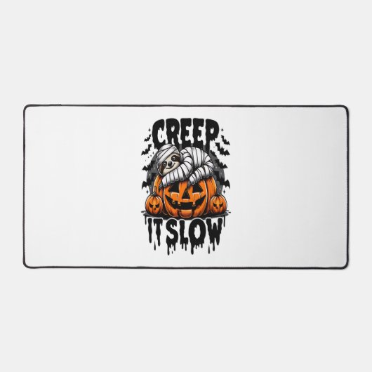 Niedlich Sloth Happy Halloween Schreibtischunterlage (Vorderseite)