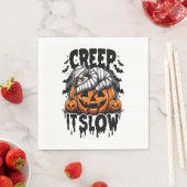 Niedlich Sloth Happy Halloween Serviette (Beispiel)