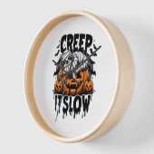 Niedlich Sloth Happy Halloween Uhr (Winkel)