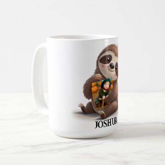 Niedlich Sloth Kaffeetasse (Vorderseite Links)