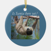 Niedlich Sloth Keramik Ornament (Vorne)