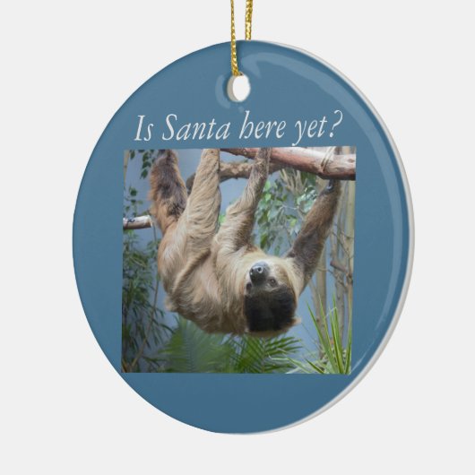 Niedlich Sloth Keramik Ornament (Links)