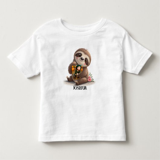 Niedlich Sloth Kleinkind T-shirt (Vorderseite)