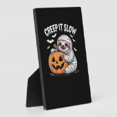Niedlich Sloth Lovers Funny Halloween Pumpkin Esse Fotoplatte (Seite)