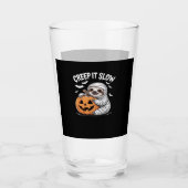 Niedlich Sloth Lovers Funny Halloween Pumpkin Esse Glas (Vorderseite)