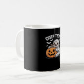 Niedlich Sloth Lovers Funny Halloween Pumpkin Esse Kaffeetasse (Vorderseite Links)