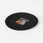 Niedlich Sloth Lovers Funny Halloween Pumpkin Esse Pappteller (Schrägansicht)