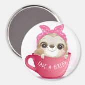 Niedlich Sloth Magnet (Vorderseite/Rückseite)