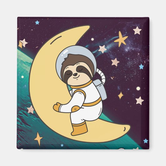 Niedlich Sloth Magnet (Vorne)