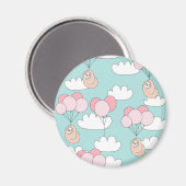 Niedlich Sloth Magnet (Vorderseite/Rückseite)