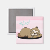 Niedlich Sloth Magnet (Vorderseite/Rückseite)