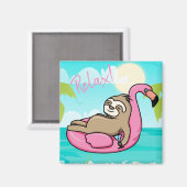 Niedlich Sloth Magnet (Vorderseite/Rückseite)