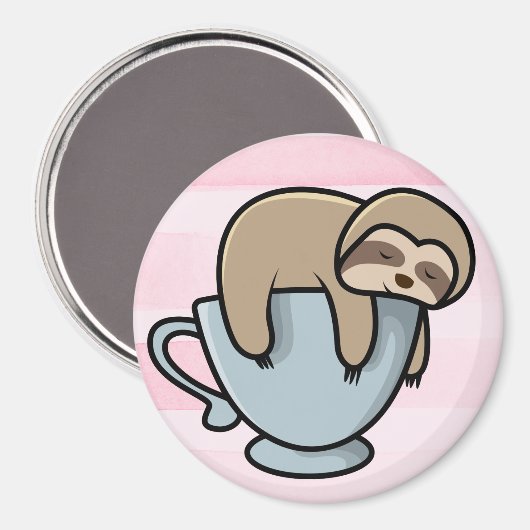 Niedlich Sloth Magnet (Vorderseite/Rückseite)