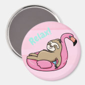 Niedlich Sloth Magnet (Vorderseite/Rückseite)
