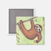 Niedlich Sloth Magnet (Vorderseite/Rückseite)
