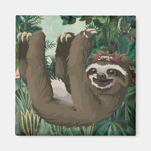 Niedlich Sloth Magnet (Vorne)