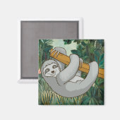 Niedlich Sloth Magnet (Vorderseite/Rückseite)