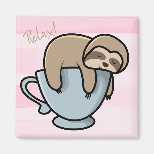 Niedlich Sloth Magnet (Vorne)