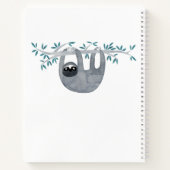 Niedlich Sloth Personalisiert Notizblock (Rückseite)