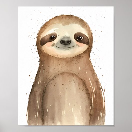 Niedlich Sloth Poster (Vorne)