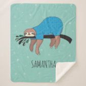 Niedlich Sloth Sherpadecke (Vorderseite)