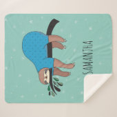 Niedlich Sloth Sherpadecke (Vorderseite (Horizontal))