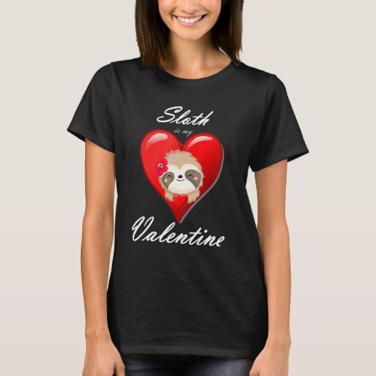 Niedlich Sloth Shirt Valentinstag Herzlich Willkom (Vorderseite)