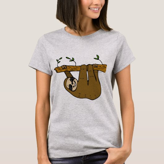 Niedlich Sloth T-Shirt (Vorderseite)