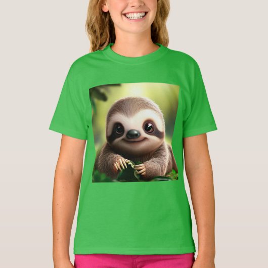 Niedlich Sloth T Shirt - Süße Tier Shirts (Vorderseite)