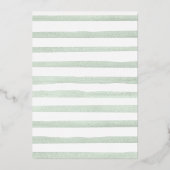 Niedlich Sloth Twins Chalkboard Baby Showroom Gold Folieneinladung (Rückseite)