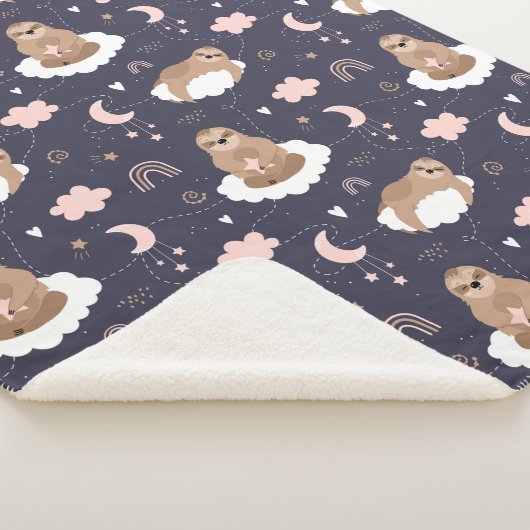 Niedlich Sloths Sherpa Blanket Sherpadecke (3/4)